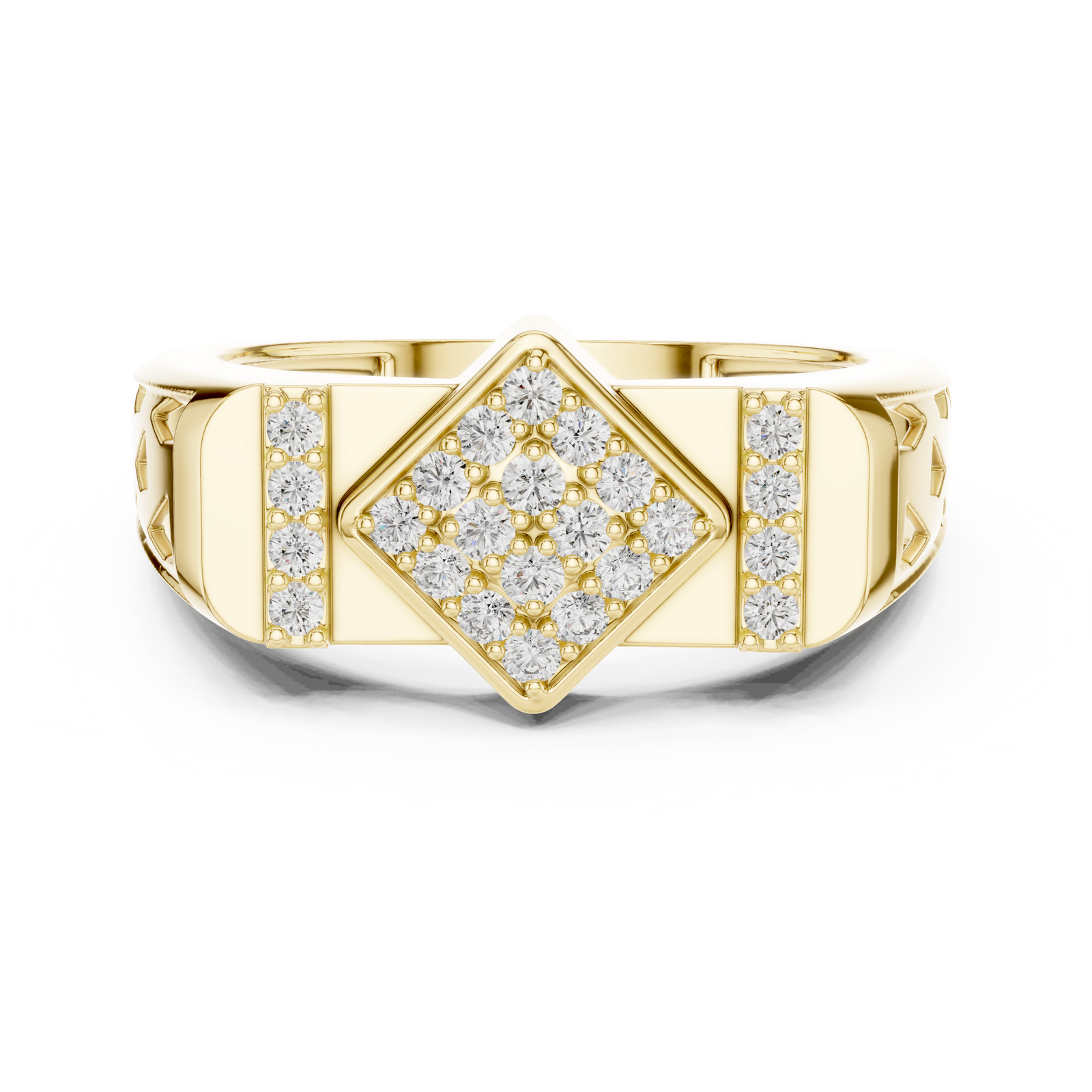 The Tresorine — Round Pavé Ring