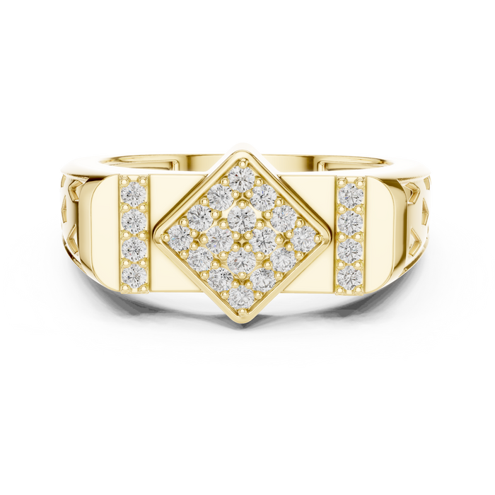 The Tresorine — Round Pavé Ring
