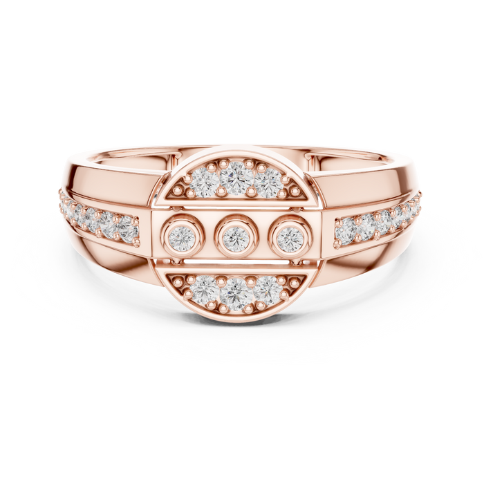 The Ustane — Round Pavé Ring