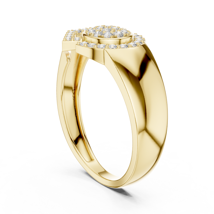 The Violantine — Round Pavé Ring