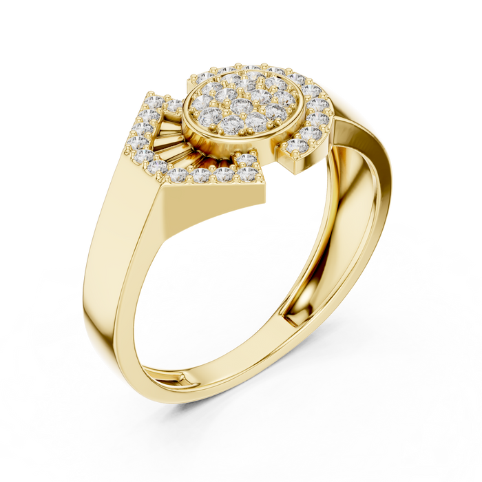 The Violantine — Round Pavé Ring