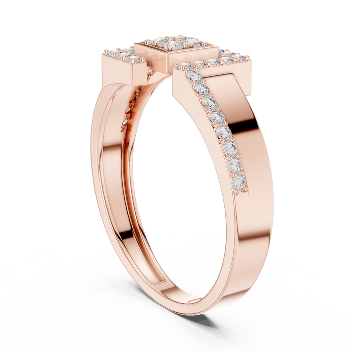 The Xylara — Round Pavé Ring