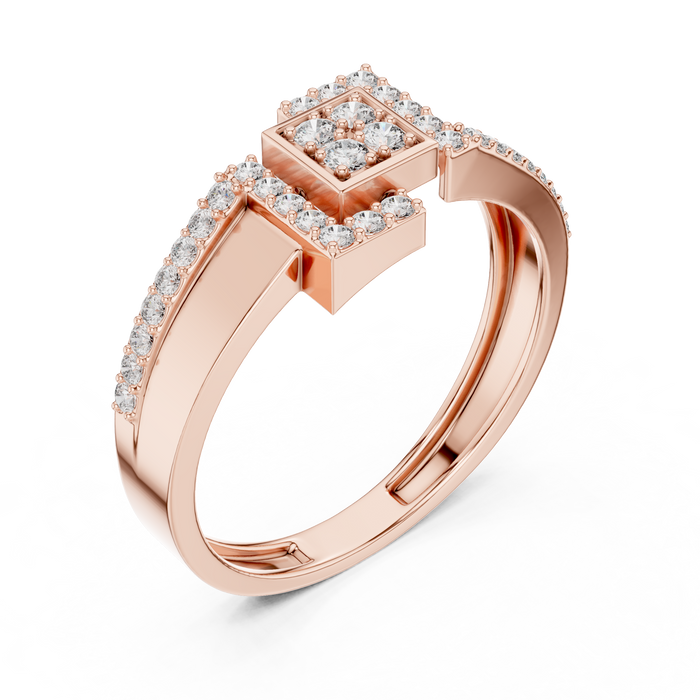 The Xylara — Round Pavé Ring