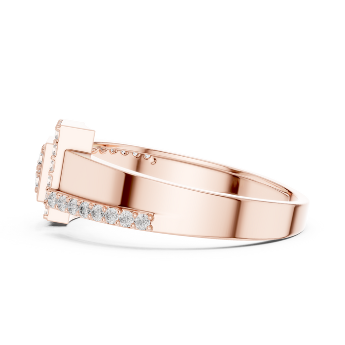 The Xylara — Round Pavé Ring