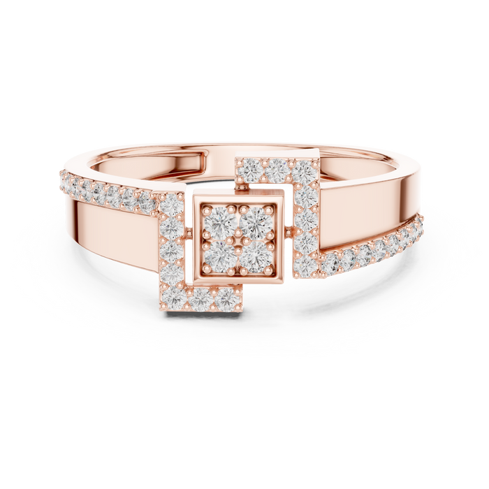 The Xylara — Round Pavé Ring