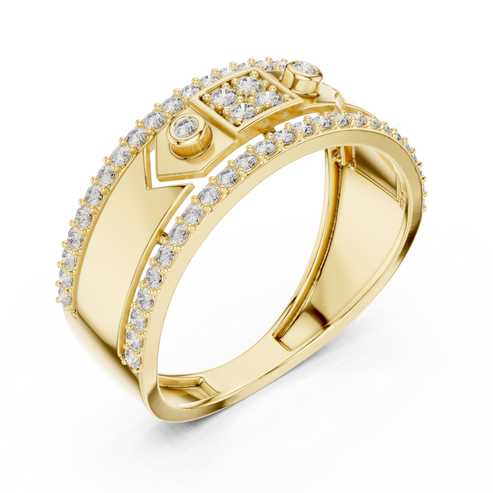 The Ysandre — Round Pavé Ring