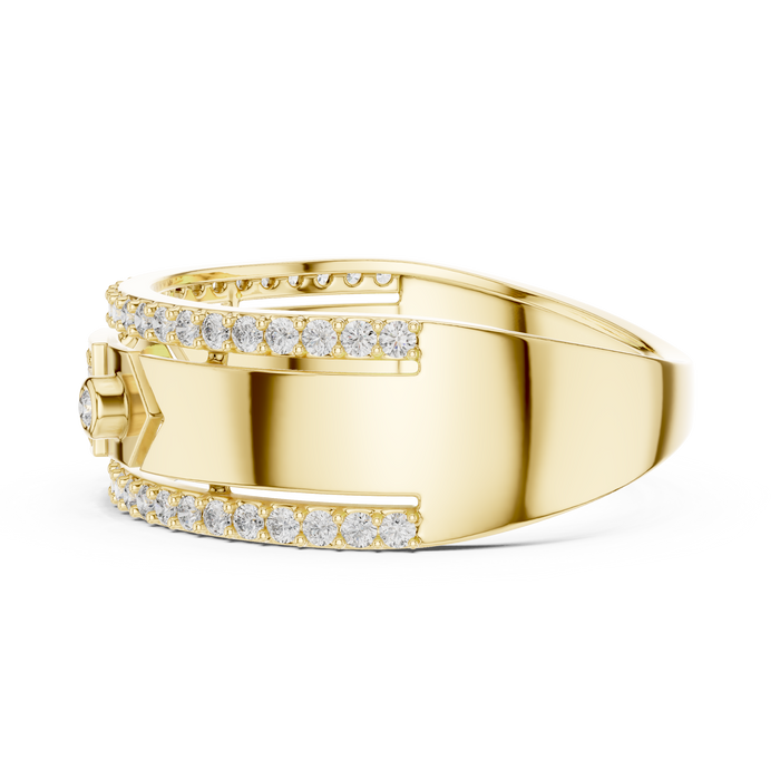 The Ysandre — Round Pavé Ring