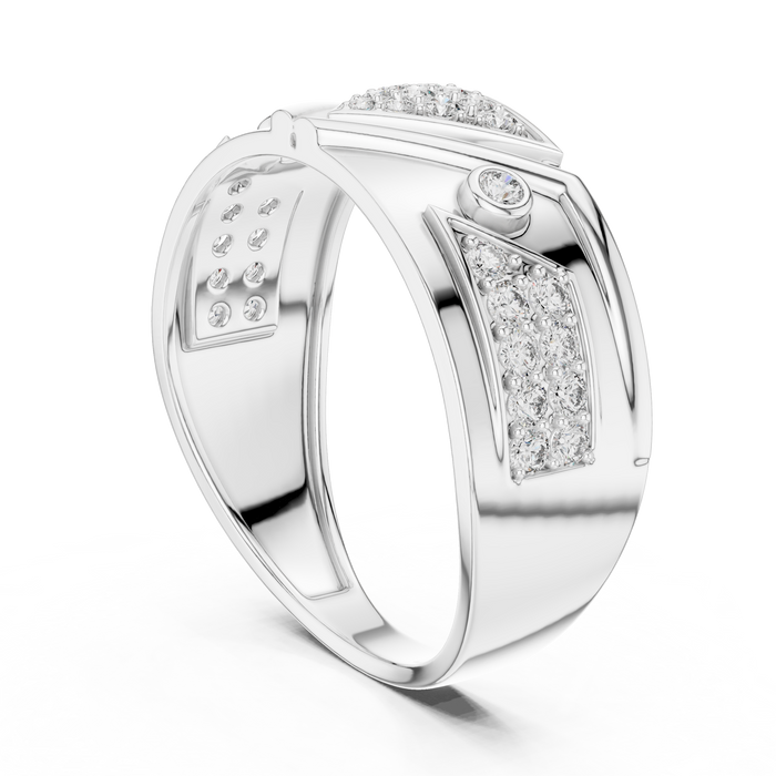The Zephyrine — Round Pavé Ring