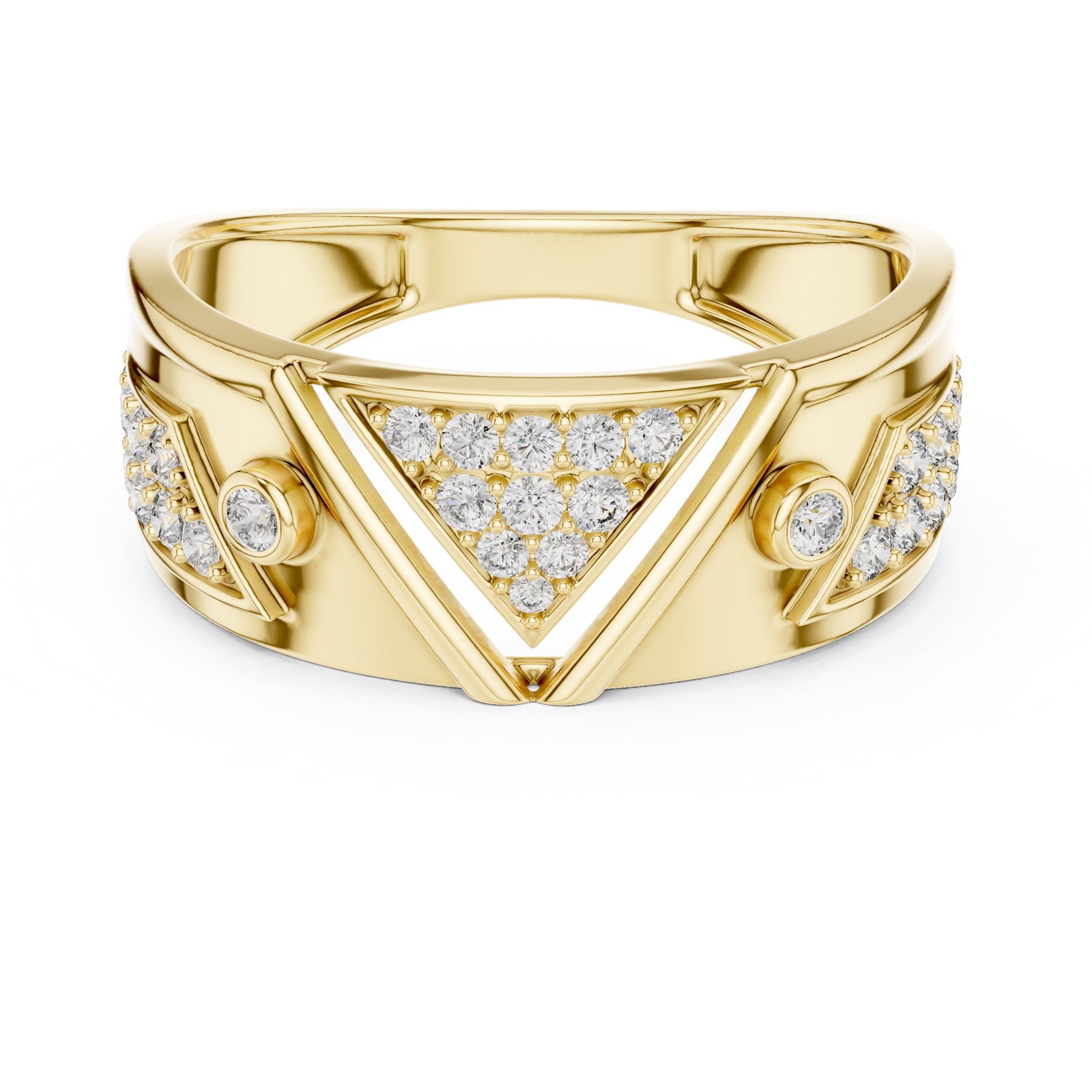 The Zephyrine — Round Pavé Ring