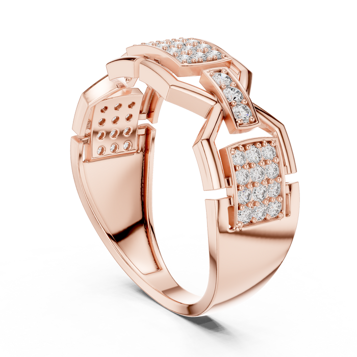 The Adalene — Round Pavé Ring
