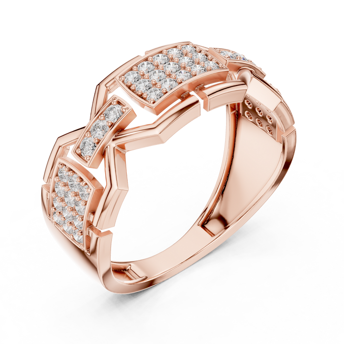 The Adalene — Round Pavé Ring