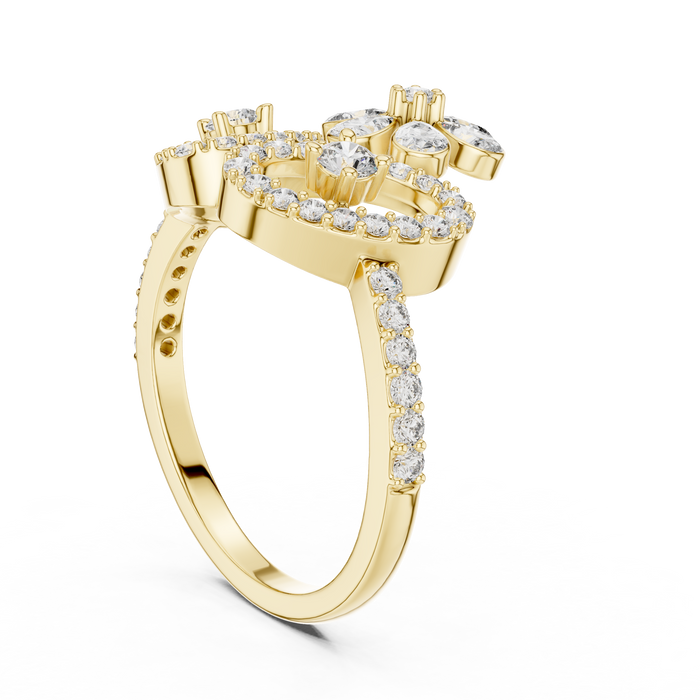 The Beltrane — Round Collet Ring