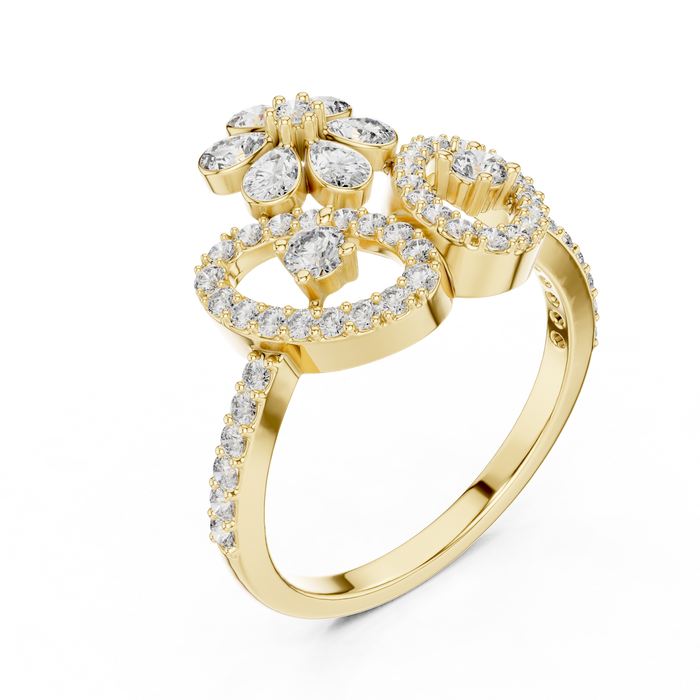 The Beltrane — Round Collet Ring