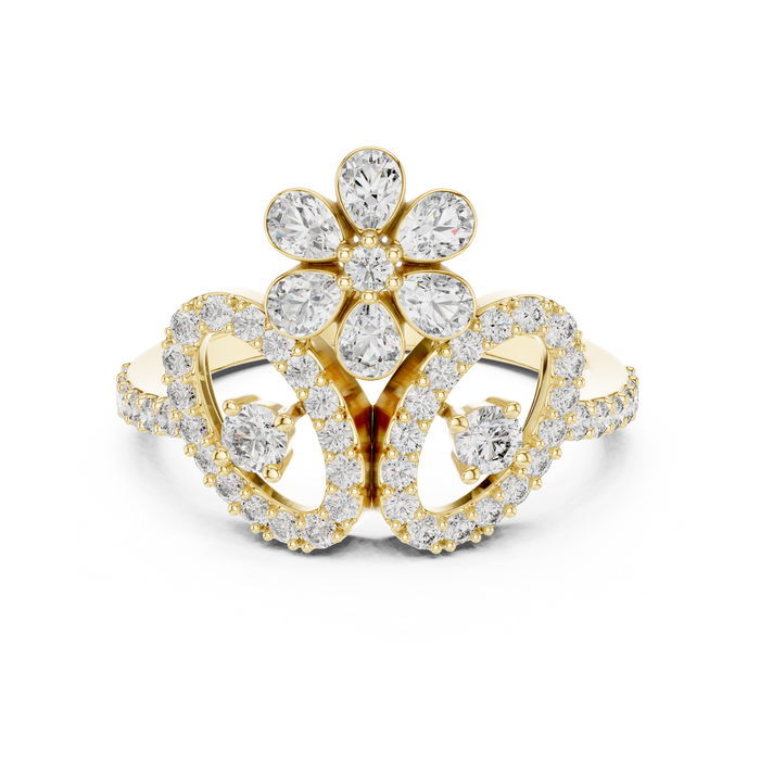 The Beltrane — Round Collet Ring