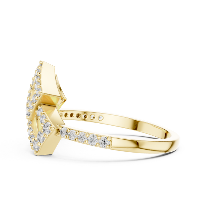 The Herminie — Round Prong Ring