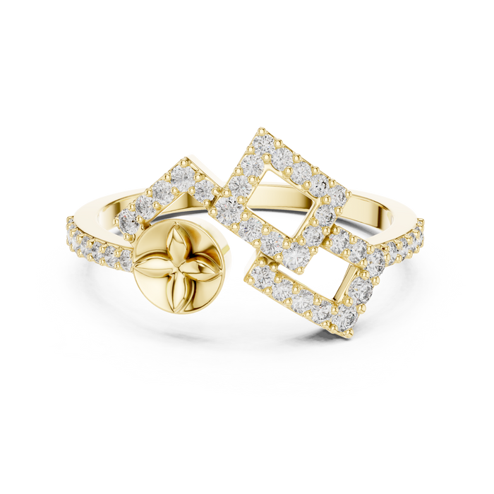 The Herminie — Round Prong Ring