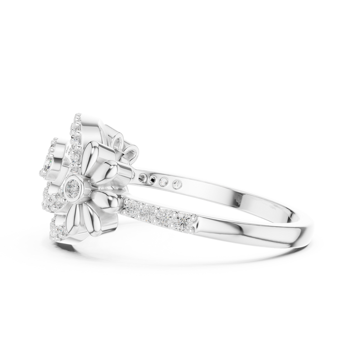 The Ilonore — Round Prong Ring
