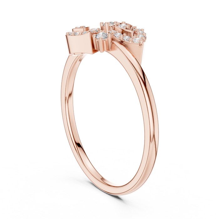 The Janvière — Round Pavé Ring