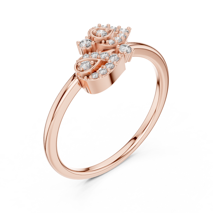 The Janvière — Round Pavé Ring