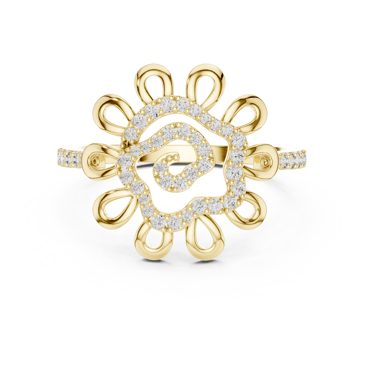 The Loudivine — Round Prong Ring