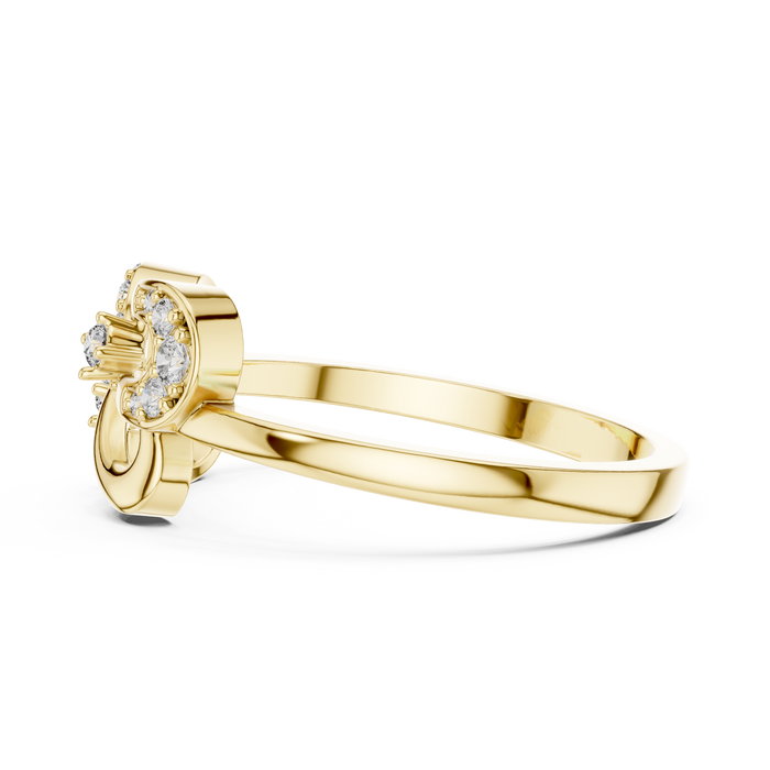 The Osaline — Round Pavé Ring