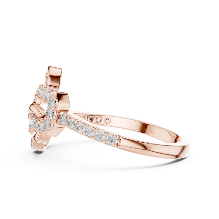 The Quirine — Round Prong Ring