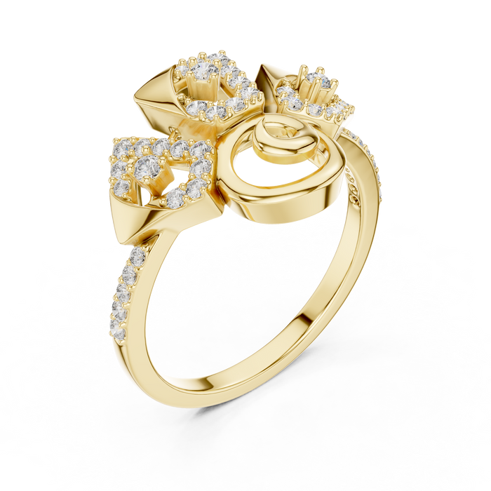 The Tiphenne — Round Prong Ring