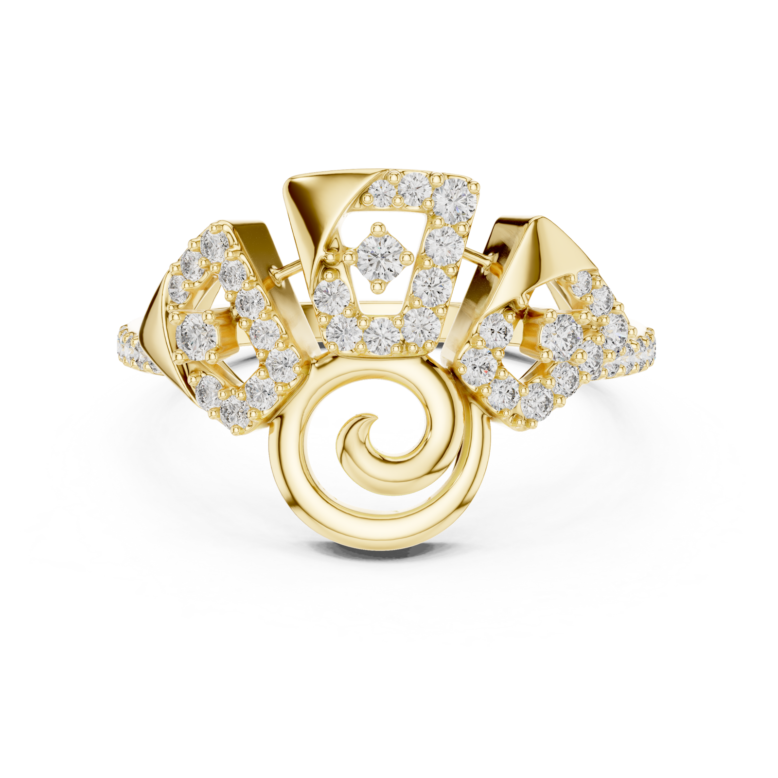 The Tiphenne — Round Prong Ring