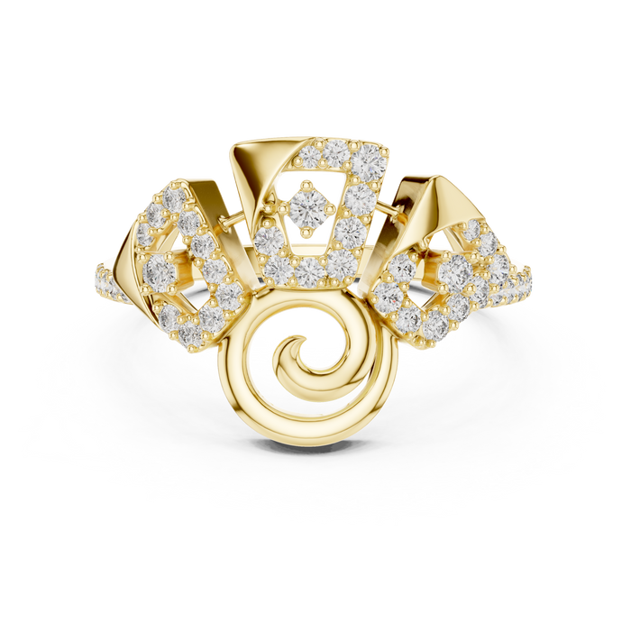 The Tiphenne — Round Prong Ring