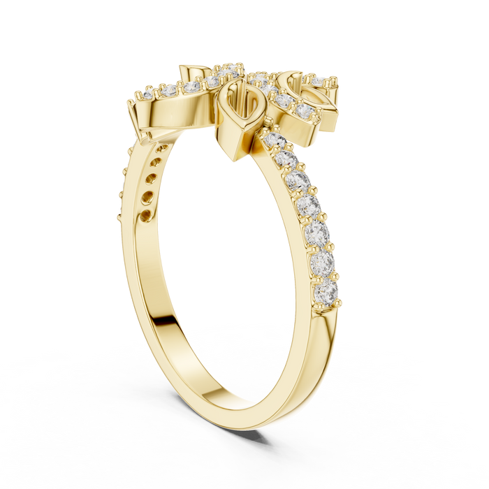 The Uzelle — Round Prong Ring