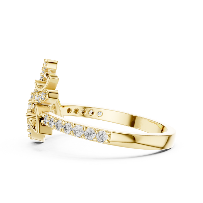 The Uzelle — Round Prong Ring