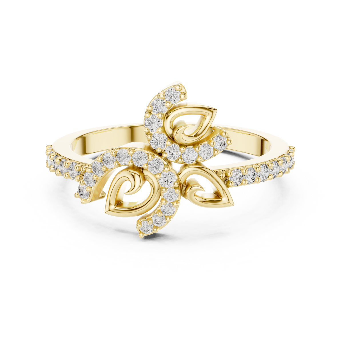 The Uzelle — Round Prong Ring