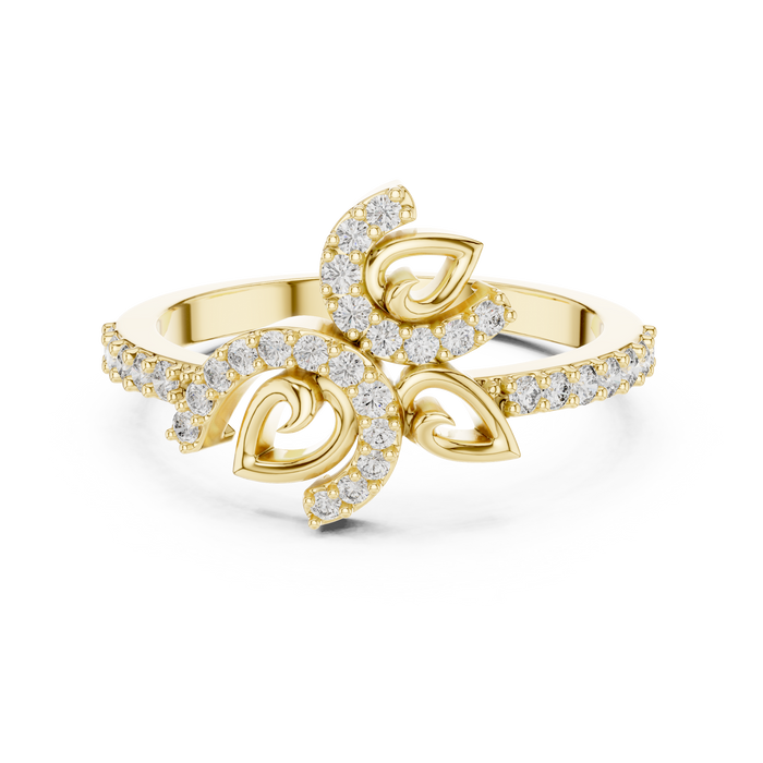 The Uzelle — Round Prong Ring