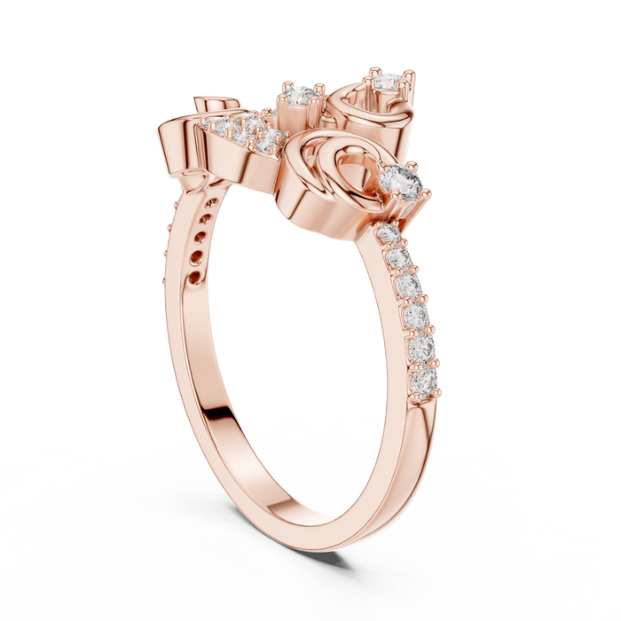The Zephyra — Round Prong Ring