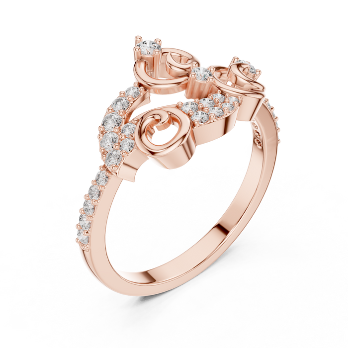 The Zephyra — Round Prong Ring