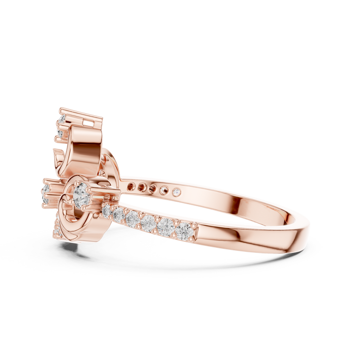 The Zephyra — Round Prong Ring