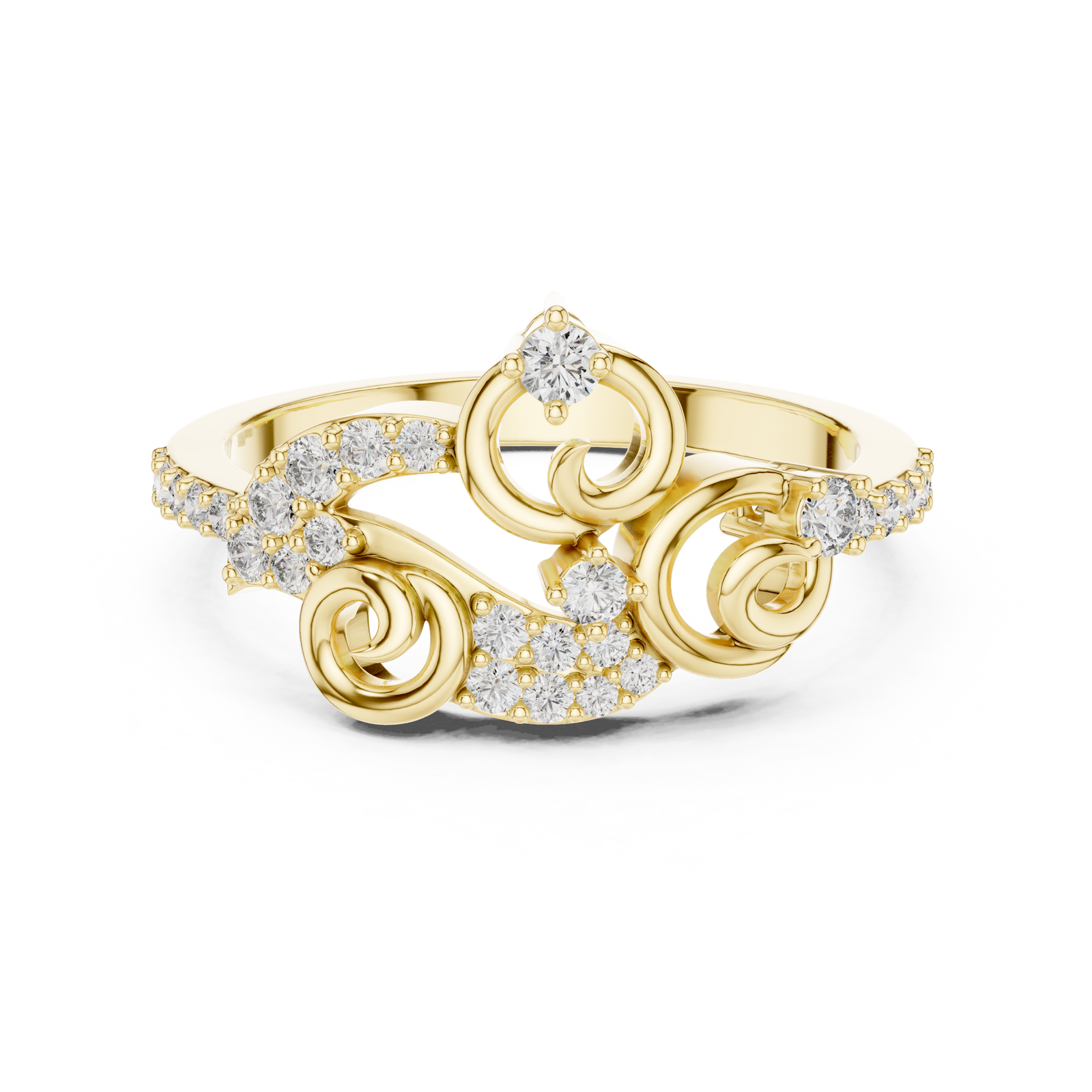 The Zephyra — Round Prong Ring