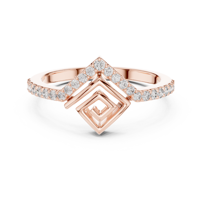 The Chrysande — Round Prong Ring