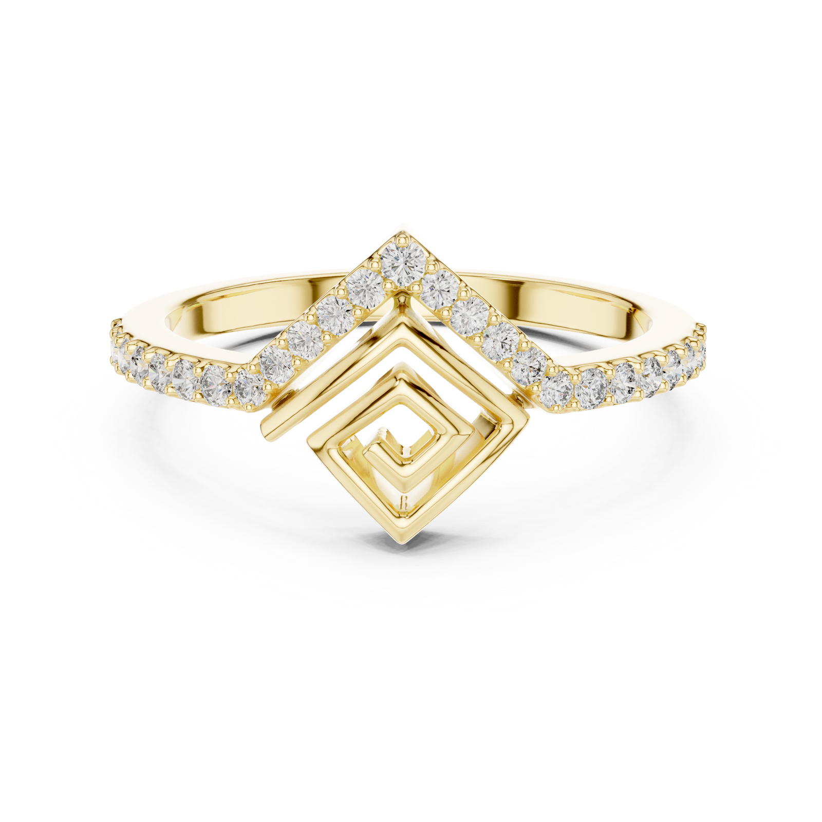 The Chrysande — Round Prong Ring