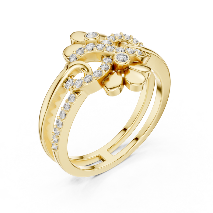 The Douceline — Round Prong Ring
