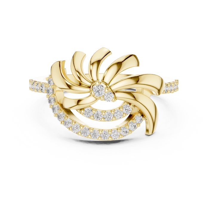The Jacquette — Round Prong Ring