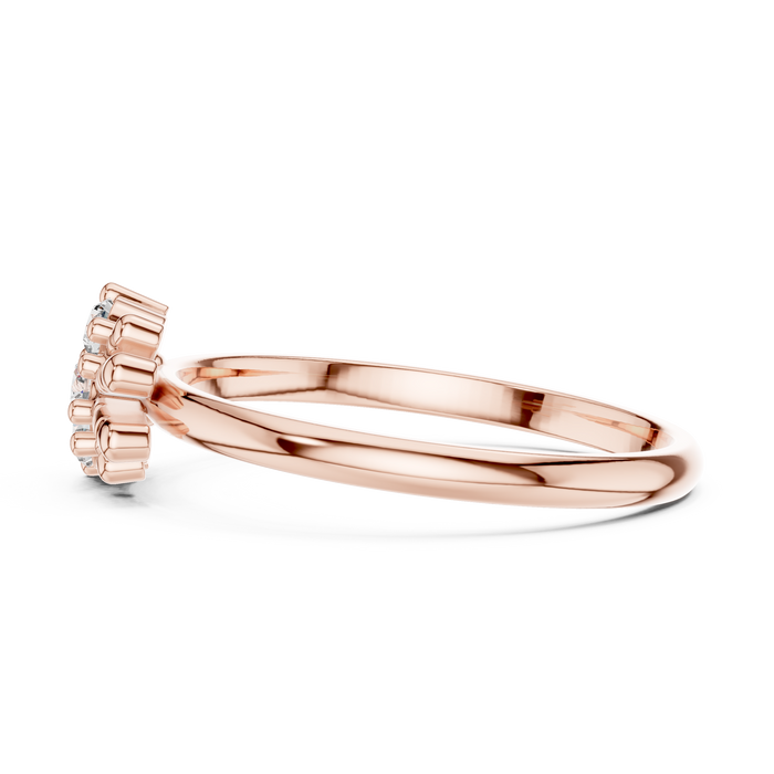 The Oceane — Round Collet Ring
