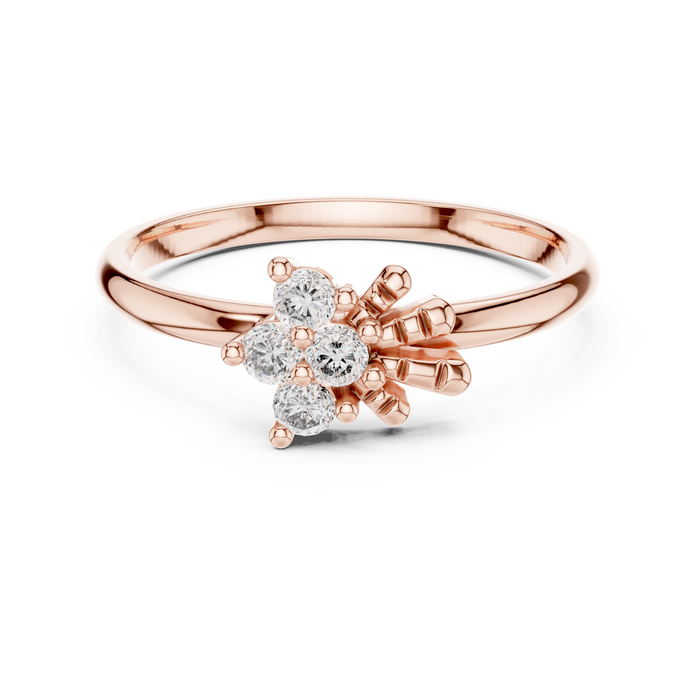 The Oceane — Round Collet Ring