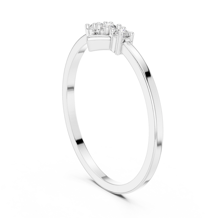 The Quenelle — Round Collet Ring