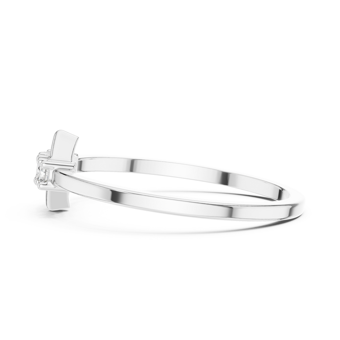The Quenelle — Round Collet Ring