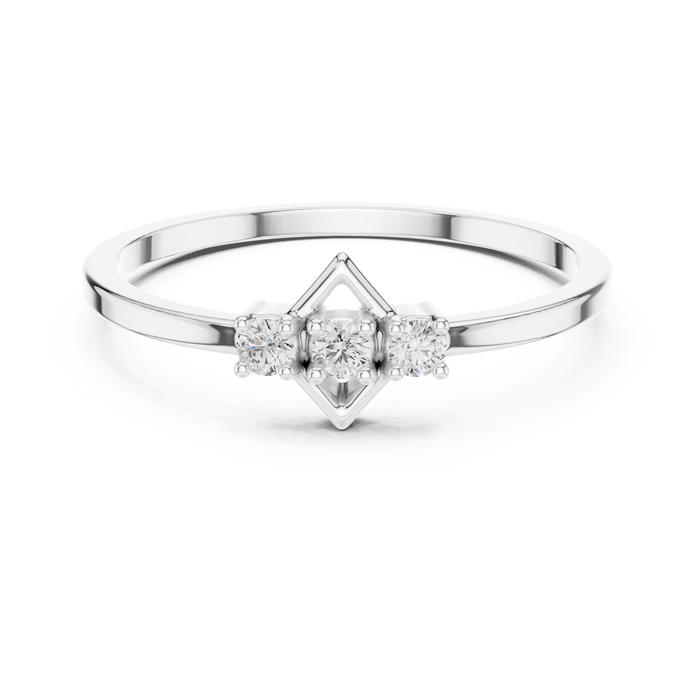 The Quenelle — Round Collet Ring