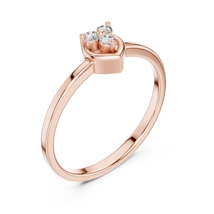 The Ravenelle — Round Collet Ring
