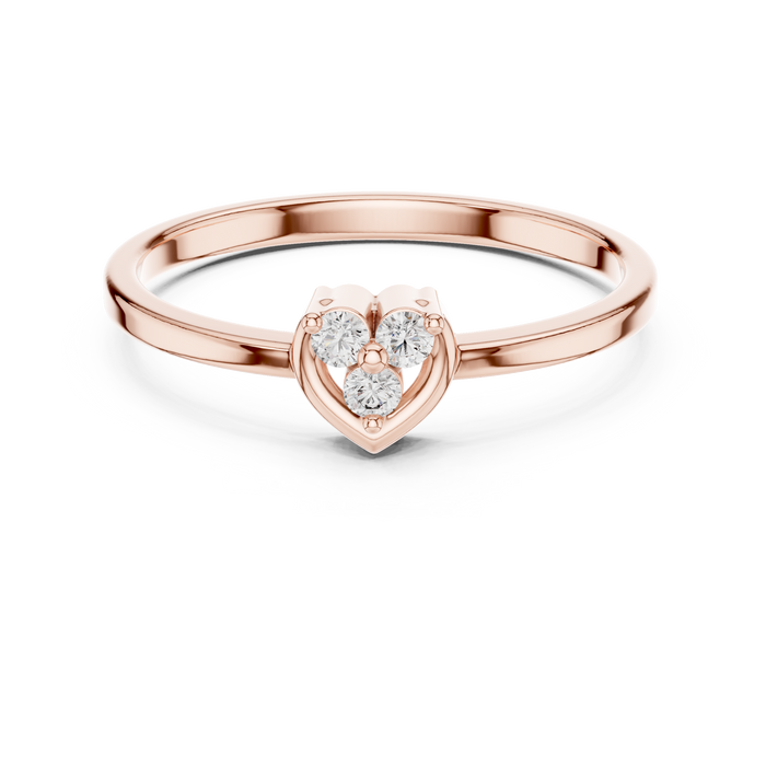 The Ravenelle — Round Collet Ring