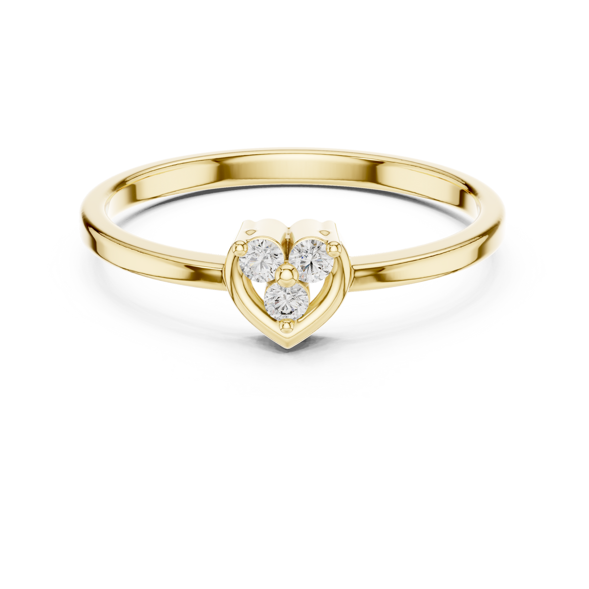 The Ravenelle — Round Collet Ring
