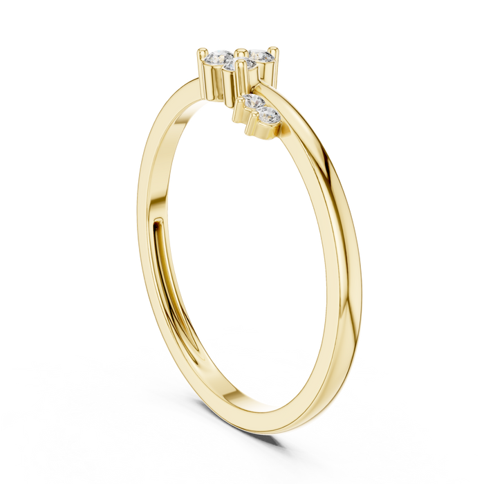 The Solveine — Round Collet Ring